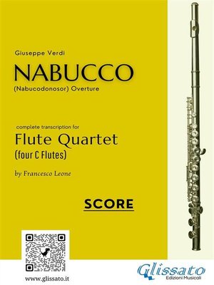 cover image of Flute Quartet score of "Nabucco" overture